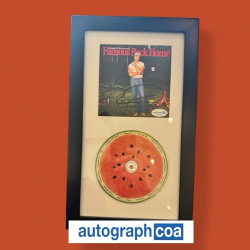 Russell Dickerson Signed CD Insert "Famous Back Home" 6.5x12 Framed - ACOA