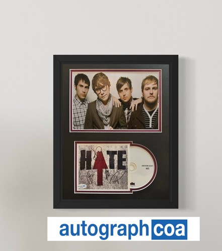 Hawthorne Heights Signed "Hate" CD Insert 11x14 Framed - ACOA
