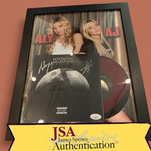 Aly and AJ Signed "Potential Breakup Song" 7" Vinyl Framed 11x14 - JSA