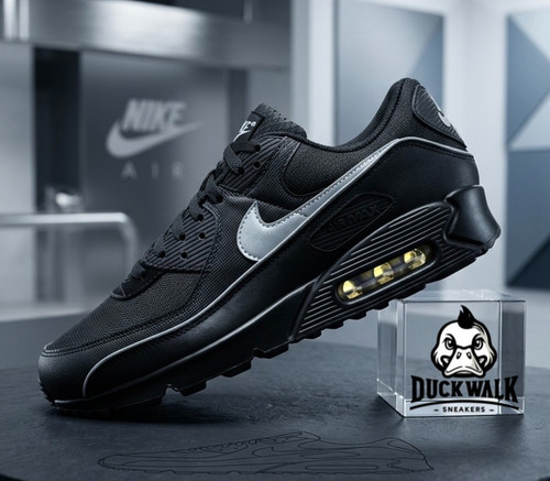 Nike Air Max 90 PRM Shoes Black Reflective HV4517-002 Men's Sizes NEW