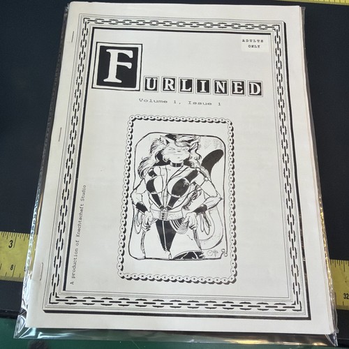 Furlined Vol.1 Issue 1 Knechtschaft Studio Furry Anthropomorphic 1995 RARE