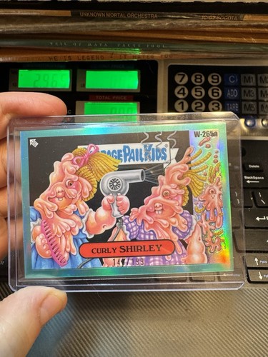 Garbage Pail Kids Chrome Series 7 Curly Shirley 265a Aqua Refractor /199 Topps
