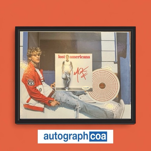 MGK Signed "Lost Americana" CD Insert Framed 14x11 ACOA MACHINE GUN KELLY