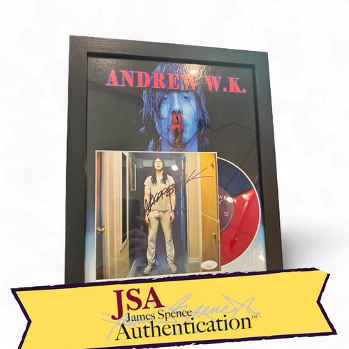 Andrew W.K Signed "Babylon" 7" Vinyl Framed 11x14 - JSA