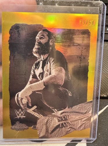 2025 Topps Chrome WWE Cactus Jack SAMI ZAYN Rodeo Rebels Gold Refractor /50
