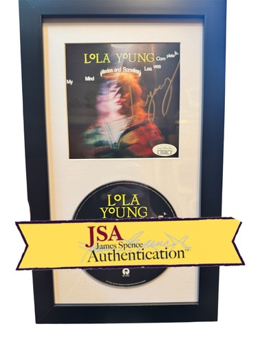 Lola Young Signed CD "My Mind Wanders & Sometimes Leaves" Framed 6.5x12 JSA