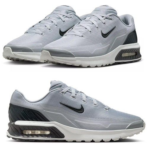 New NIKE Air Max Men's classic Athletic Sneakers shoes light gray all sizes