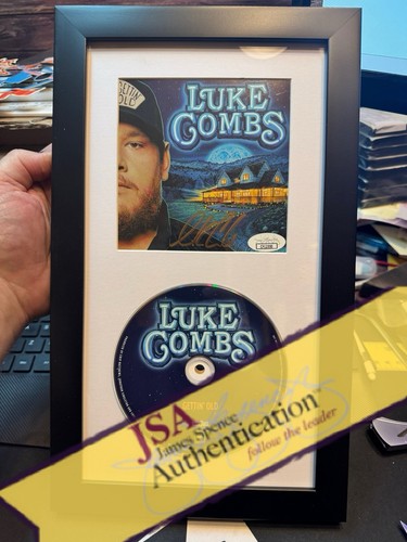 Luke Combs Signed CD Insert "Gettin' Old" Framed 6.5x12 - JSA 
