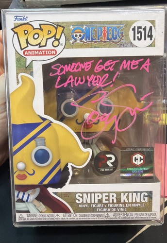 Funko One Piece Sniper King #1514 Signed Quote & SKETCH by Sonny Strait COA