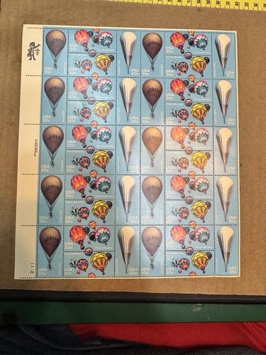 US SCOTT 2032 - 2035 SHEET OF 40 HOT AIR BALLOONING STAMPS 20 CENT FACE MNH