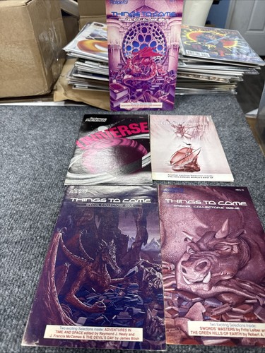 Set of 5 THINGS To COME" Science Fiction Book Club Pamphlet Members Only