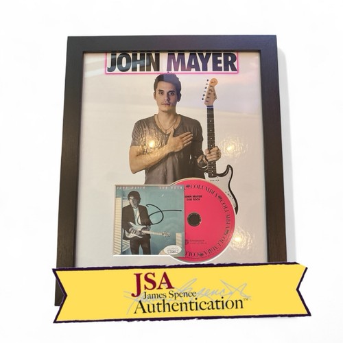 John Mayer Signed CD Insert "Sob Rock" Framed 11x14 - JSA 