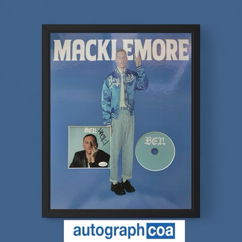 Macklemore Signed CD Insert "Ben" 16x20 Framed -  ACOA