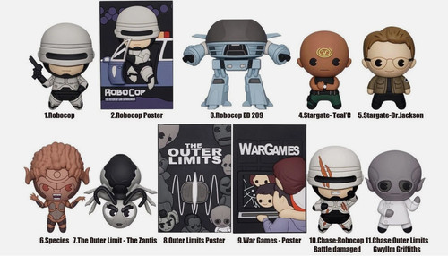 3D Figural Bag Clip Sci-Fi Stories  Minis Blind Box [24 Packs] SEALED CASE