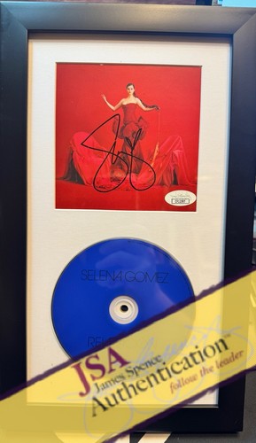 Selena Gomez Signed CD Insert "Revelation  Revolution" Framed 6.5x12 - JSA