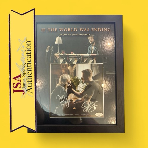 Julia Michaels JP Saxe Signed "If The World Was Ending" Vinyl Framed 11x14 - JSA