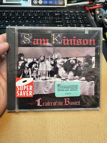 Leader of the Banned by Sam Kinison RARE NEW CD + Hype Sticker! 1990 SEALED