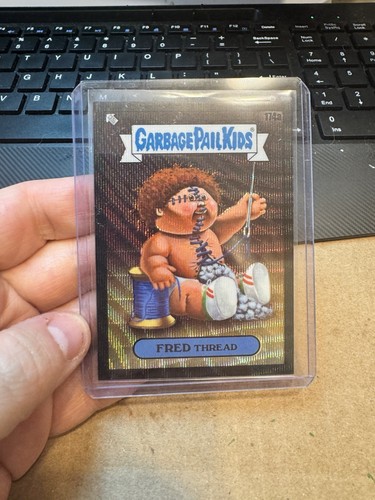 2022 Garbage Pail Kids Chrome 5 Black Wave Refractor 174a Fred Thread /99