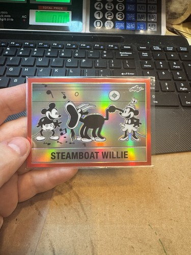 2024 Leaf Steamboat Willie Red Holo Refractor Mickey Mouse /75