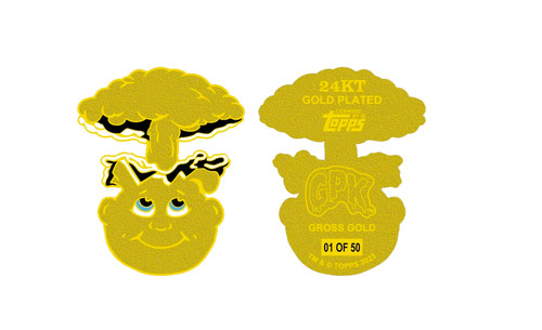 GPK Gross Gold 24k Gold plated Adam Bomb Challenge Coin OFFICIAL TOPPS /50 RARE!