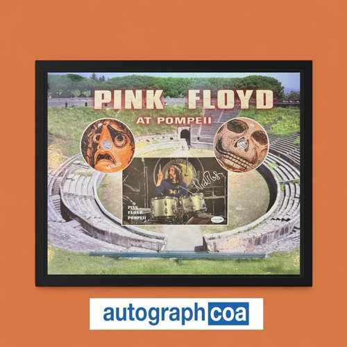 NICK MASON SIGNED MCMLXXXII CD DISPLAY FRAMED ACOA BIG 20x16 FRAME AUTOGRAPH