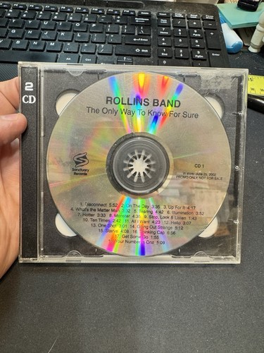 Rollins Band The Only Way To Know For Sure 2-CD Set 2002 RARE PROMO NO SCRATCHES