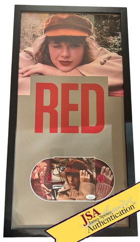 Taylor Swift Signed CD Insert "Red" Framed 12.5x25 - JSA