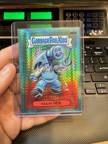 2021 Topps GPK Chrome 4 #AN2b Nailin' Neil Aqua Prizm Refractor #/199