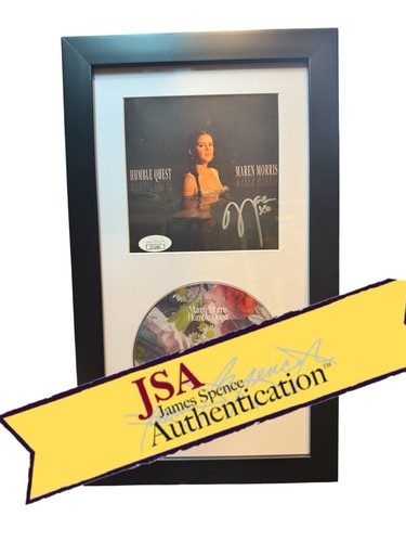 Maren Morris Signed CD Insert "Humble Quest" Framed 6.5x12 - JSA