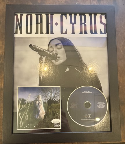 Noah Cyrus Signed CD Insert "The Hardest Part" Framed 11x14 - JSA