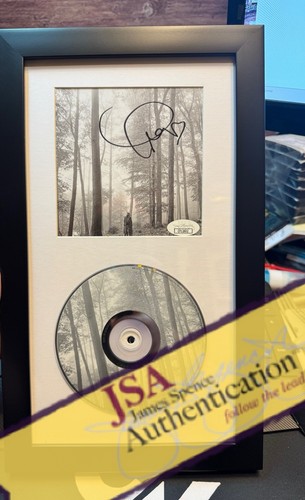 Taylor Swift Signed CD Insert "Folklore" Framed 6.5x12 - JSA