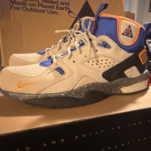 Nike Air Mowabb ACG High Top Beige Blue Orange Black Men's Athletic Sneakers