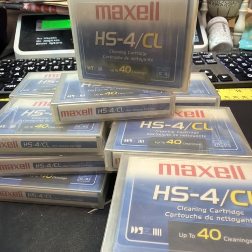 MAXELL HS-4/CL CLEANING TAPE SCHOOL SURPLUS NEW Sealed
