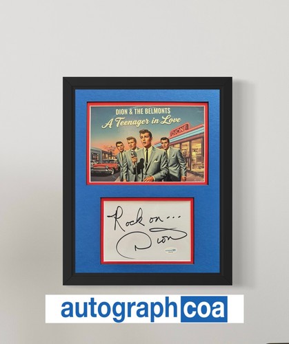 Dion Dimucci Signed Teenager In Love Cut Autograph 11x14 ACOA DION BELMONTS