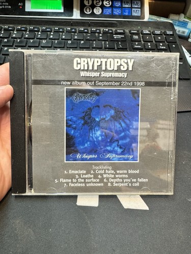 CRYPTOPSY - Whisper Supremacy PROMO CD - RARE - NO SCRATCHES!