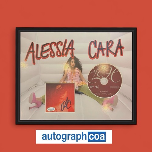 Alessia Cara Signed "Love & Hyperbole" CD Insert 14x11 Framed - ACOA