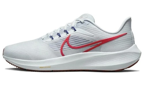 Nike Air Zoom Pegasus 39 Grey Bright Crimson Men's Size Shoes Sneaker DH4071 007