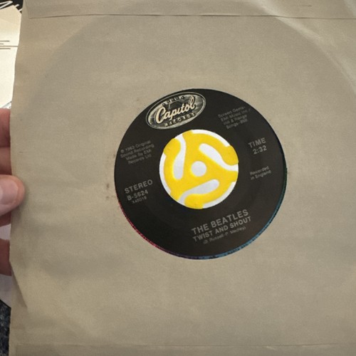 The Beatles Twist and shout & There's a place USA 7" 45 rpm vinyl BRAND NEW!
