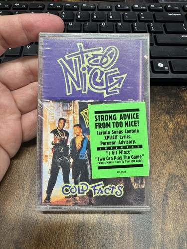 TOO NICE SEALED CASSETTE COLD FACTS PROMO HYPE STICKER I GIT MINZE XPLICIT