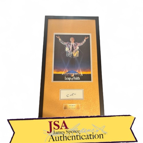 Steve Martin Signed "Leap of Faith" Movie Display Framed 12.5 x 25 - JSA