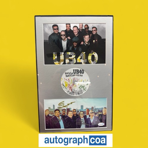 UB40 Signed "Bigga Baggariddim" CD Insert 11x17 Framed - ACOA