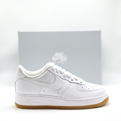 *NEW* MEN Nike Air Force 1 '07 Low White / Gum Light Brown  (DJ2739 100) 👍