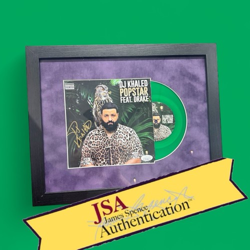 DJ Khaled Signed "Popstar" 7" Vinyl Framed 14x11 - JSA