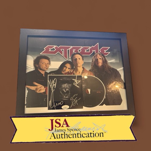 Extreme Group Signed CD Insert "Six" Framed 14x11 - JSA