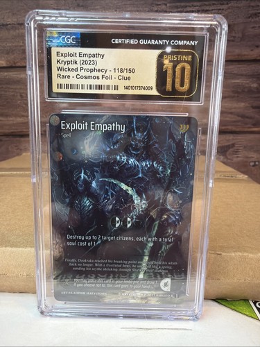 Kryptik Wicked Prophecy Cosmo Foil Exploit Empathy (Clue Text) CGC PRISTINE 10