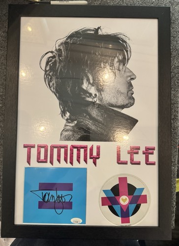 Tommy Lee Signed CD "Andro" Framed 13x19 - JSA