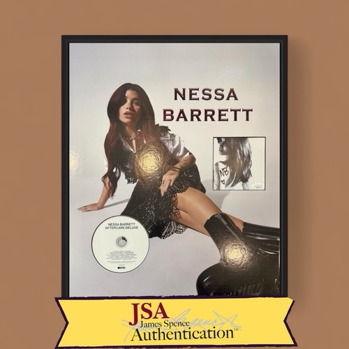 Nessa Barrett Signed CD Insert "Aftercare" Framed 16x20 - JSA