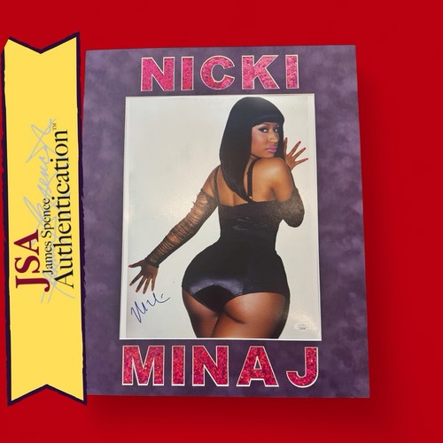 NICKI MINAJ SIGNED 11x14 PHOTO FRAMED JSA BIG 16x20 FRAME