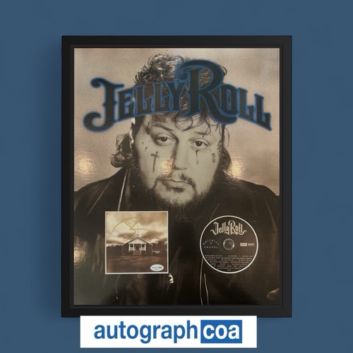 JELLY ROLL SIGNED WHITSITT CHAPEL CD BOOKLET ACOA HUGE 16x20 FRAME AUTOGRAPH